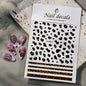 Pink and black 5D leopard print nail art stickers by Blushimmer on a transparent sheet, ready for DIY manicure decoration.