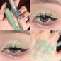 2 In 1 Double-head Glitter Liquid Eyeshadow Brightening Lightweight Waterproof Matte Blue-green Summer Lying Silkworm Eye Makeup