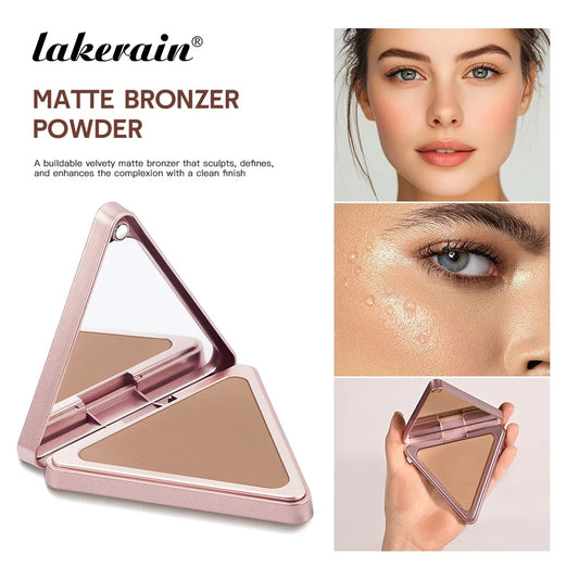 Blushimmer Lakerain matte bronzer powder with long-lasting, waterproof, sweatproof finish and oil control for face makeup.