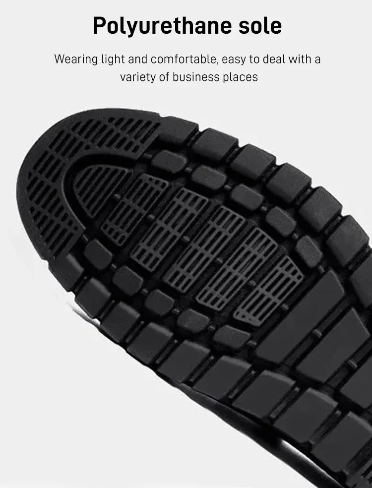 Men's Hand Stitched Genuine Leather Slip On Shoes Business Formal Occasion Wedding Party Footwear Leisure Official Board-Shoes