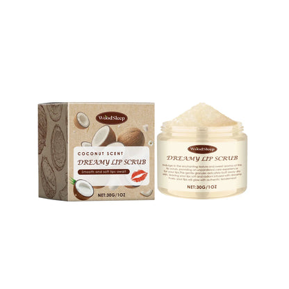 Blushimmer gentle lip exfoliator scrub with moisturizing repair, brightens chapped lips, suitable for all seasons and travel use.