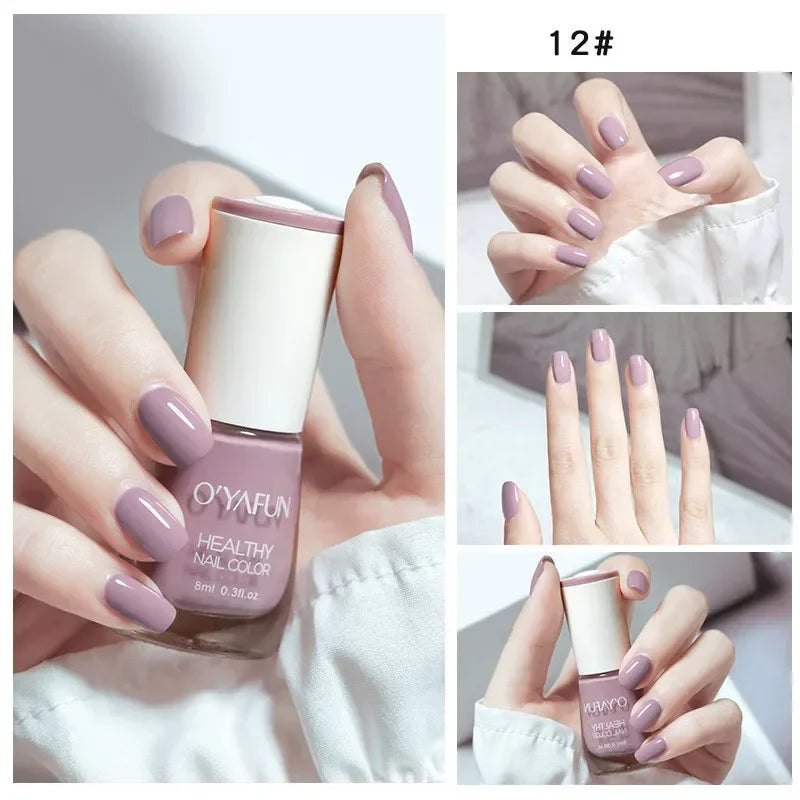 Blushimmer no-bake nail polish with glitter sequins, quick-dry UV nail varnish, ideal for diy nail art without a lamp.