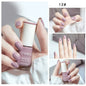 Blushimmer no-bake nail polish with glitter sequins, quick-dry UV nail varnish, ideal for diy nail art without a lamp.