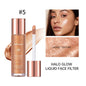 Blushimmer liquid bronzer and highlighter facial gloss, provides contouring and a luminous glow for a natural, long-lasting finish.