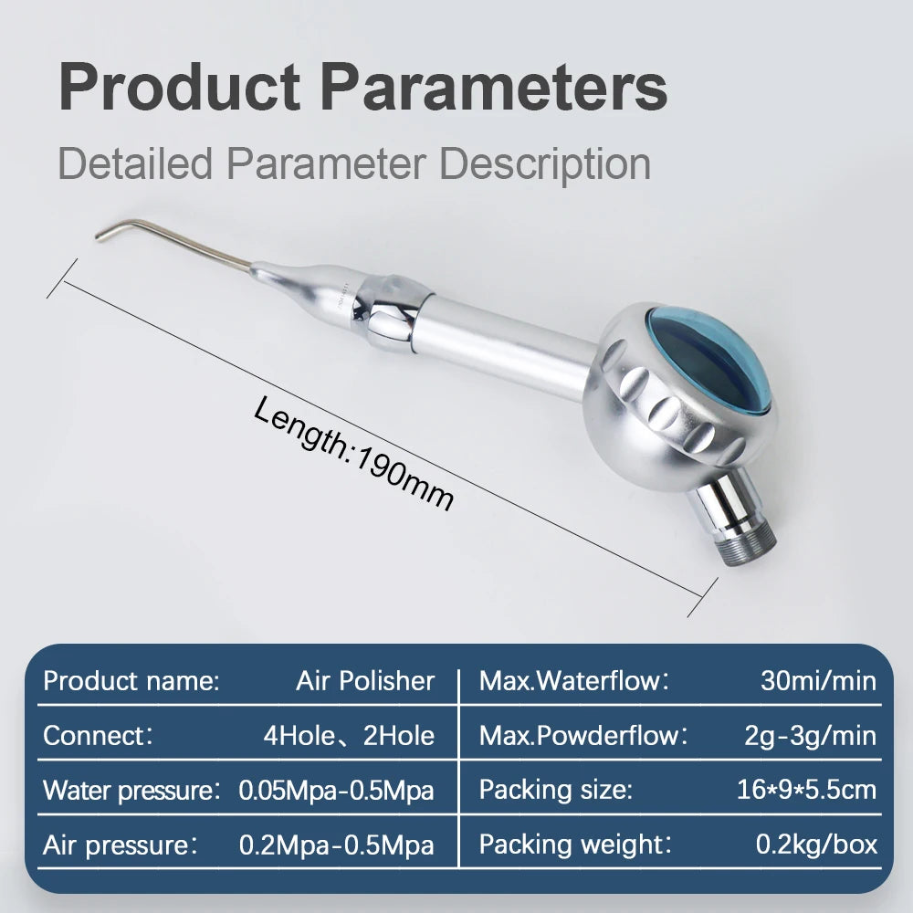 Dental equipment Teeth Whitening Spray Dental Air Water Polisher Jet Air Flow Oral hygiene Tooth Cleaning Prophy Polishing tool