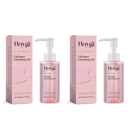 Collagen Makeup Remover Oil Jojoba Oil Makeup Remover Deep Cleansing Pore Dirt Gentle Daily Emulsifying Facial Cleanser Cosmetic