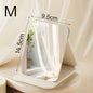 Blushimmer portable folding makeup mirror with storage, desktop size, compact design, ideal for dorms and home use.