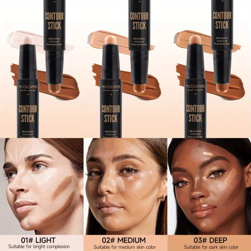 Blushimmer makeup base foundation cream for face, featuring concealer, contouring, and bronzer in a sleek compact container.