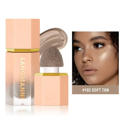 Blushimmer liquid contour stick with natural matte highlighters, nose shadow cream, and face makeup for lasting contour and brightening.