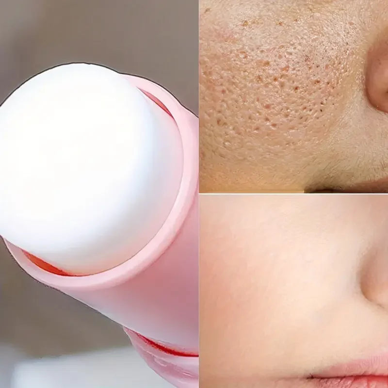 Blushimmer pore minimizing primer stick with hydrating concealer for all skin types, portable travel makeup essential, flawless base