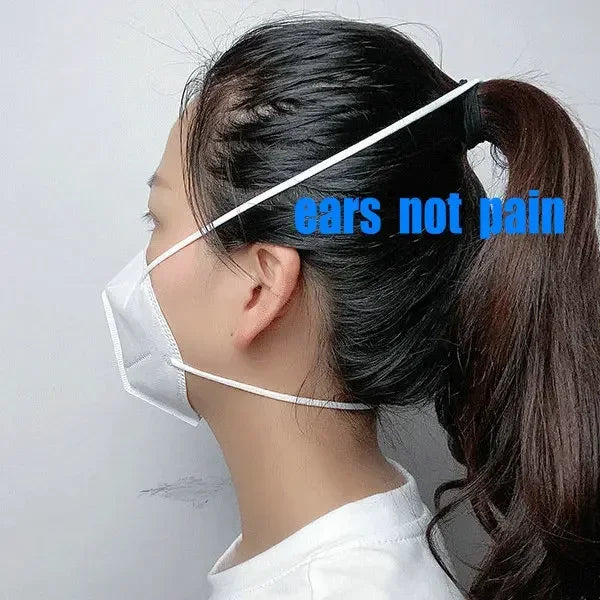 FFP2 KN95 Mask headband Mascarillas CE Black White 5 Layers Face Mask KN95 Filter Respirator mouth Mask Adults filter