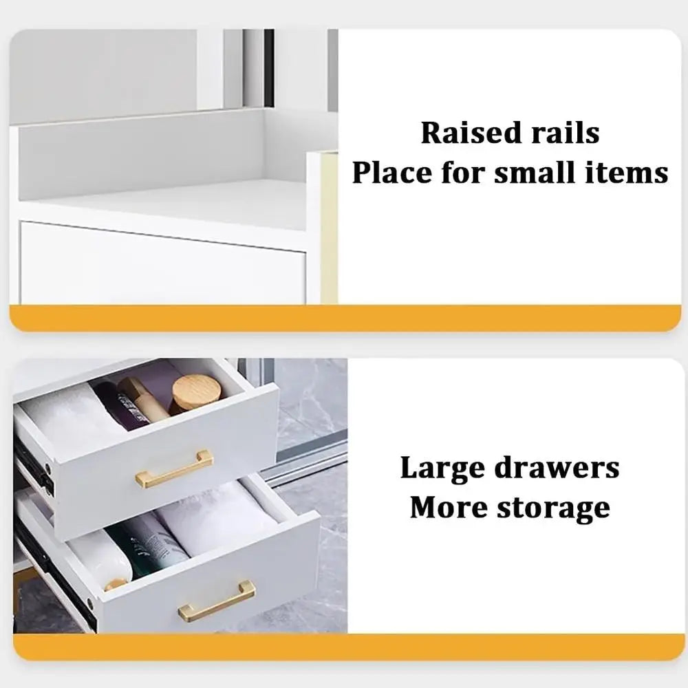 Professional Hair Salon Trolleys with Storage Drawers and Hair Dryer Holders