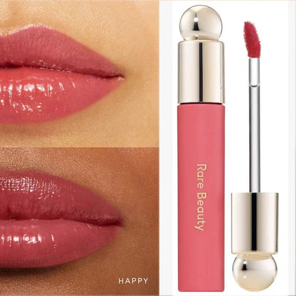Blushimmer Rare Beauty Melting Cream Blush and Highlighter with matte, pearlescent texture and subtle glitter finish.