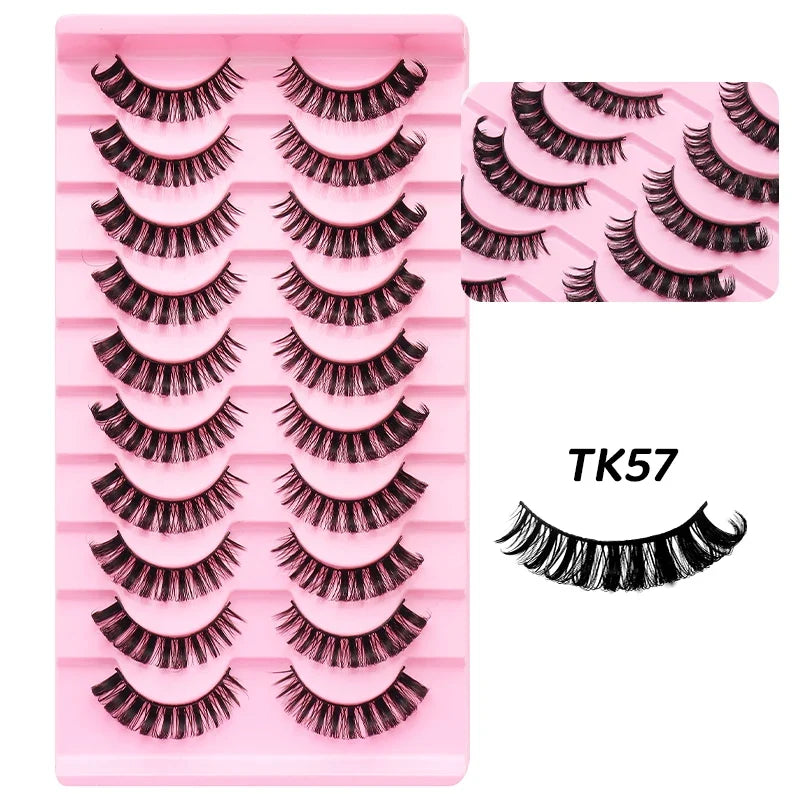 Blushimmer Russian 25mm 3D Mink Volume Fluffy False Eyelashes with thick, dramatic, natural appearance for makeup and beauty.