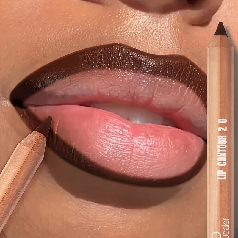 Blushimmer Pudaier Lip Contour 2.0 matte lip liner with sharpener, long-lasting, easy to color for a flawless finish.