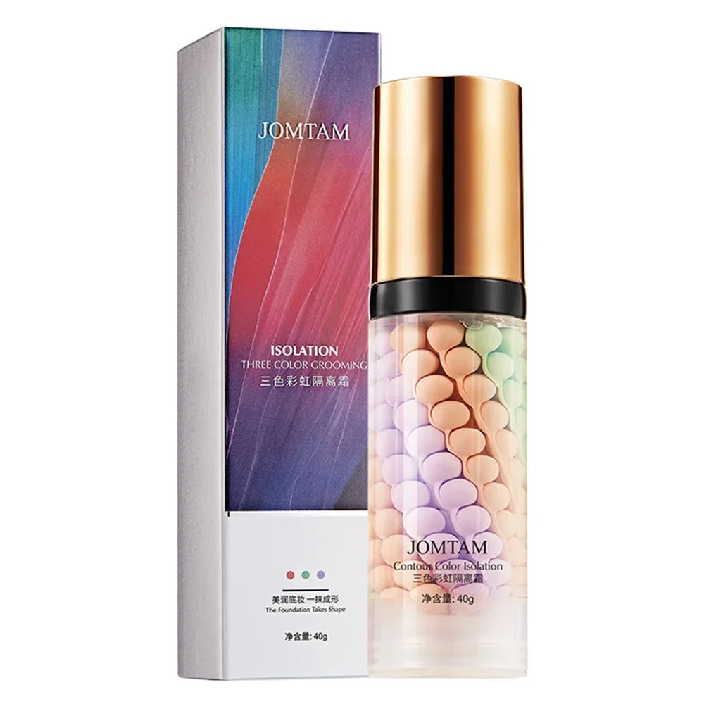 Blushimmer three-color repair and isolation cream protective primer, 40g, moisturizing makeup base with soothing ingredients.