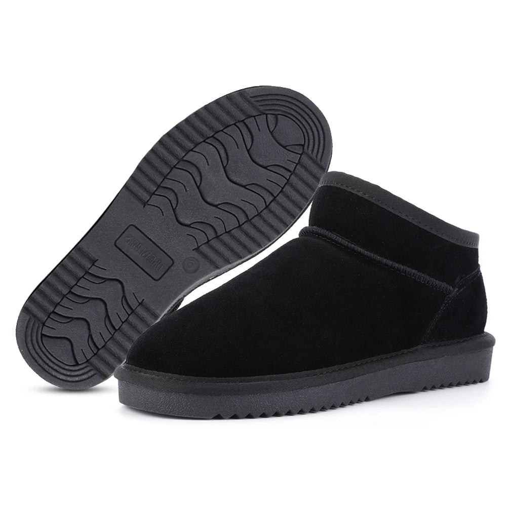 Women Snow Boots Warm Winter Booties Water Resistant Slip On Short Boots Faux Fur Lining Boots Thermal Plush Boots for Hiking