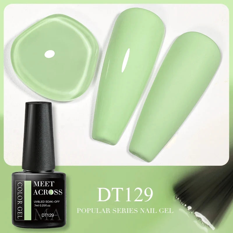 Blushimmer Meet Across pink dried flower gel nail polish with natural flower accents, UV and LED soak-off nail art gel varnish.