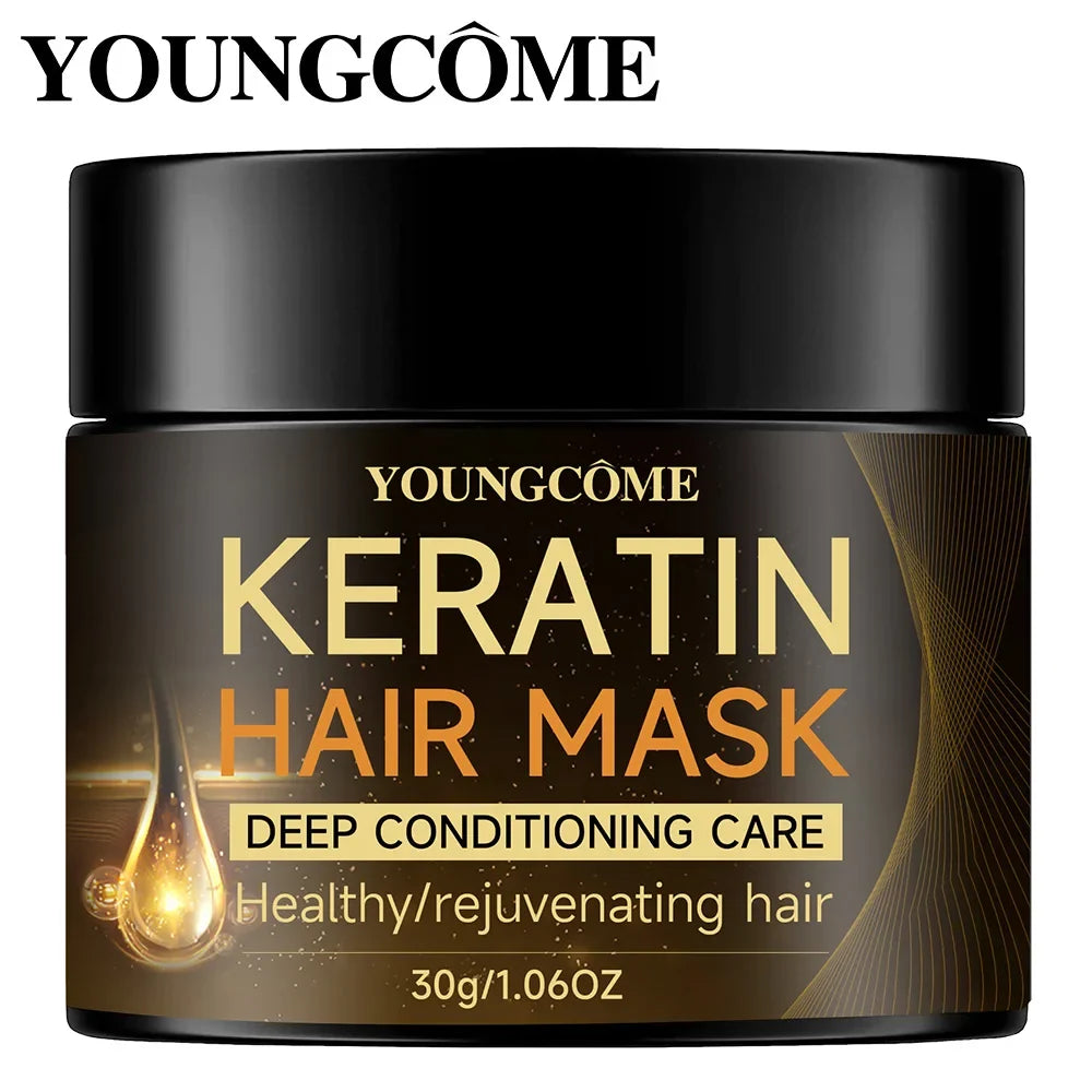 Keratin Hair Mask Moisturizer Conditioner Soft Smooth Frizz Damaged Hair Care Repair Damaged Hair Restore Shine Hair Mask