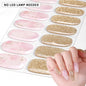 Blushimmer 16Tips gradient starry sky gel nail strips with sparkling glitter for full cover, DIY manicure decoration, baking-free design.