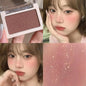 Blushimmer monochrome matte blush in purple nude shade with natural whitening and brightening effect on cheeks, fine flash rouge.