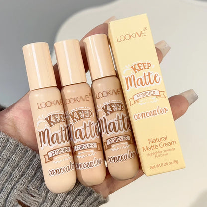 Blushimmer waterproof matte liquid concealer cream for acne, dark circles, face contouring, and foundation, with moisturizing coverage.
