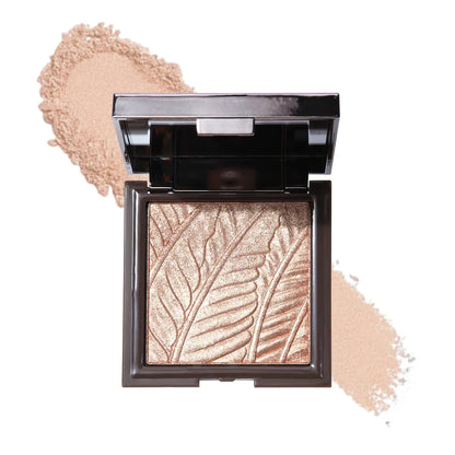 Blushimmer embossed bronzer highlighter makeup palette with 3D nose shadow and matte contour powders for facial sculpting.