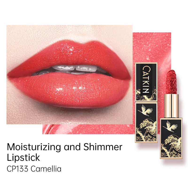 Blushimmer CATKIN Makeup Velvet Matte Lipstick in 3.6g with hydrating satin finish and smooth, creamy texture.