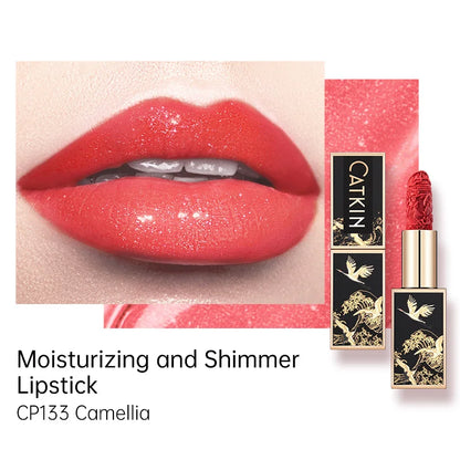 Blushimmer CATKIN Makeup Velvet Matte Lipstick in 3.6g with hydrating satin finish and smooth, creamy texture.
