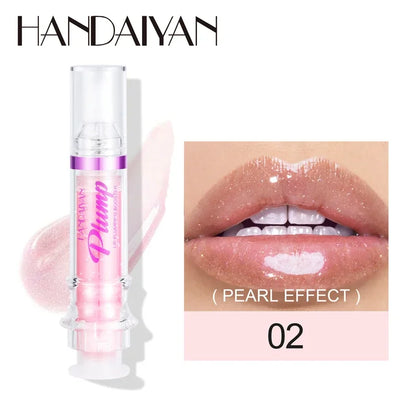 Blushimmer Handaiyan Hydrating Lip Glow Oil in a clear, tinted lip gloss tube, showing moisturizing and plumping lip care.