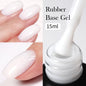 Blushimmer Born Pretty Milky Jelly Rubber Base Gel for gel nails, nude color, 15ml, self-leveling, soak-off UV gel polish