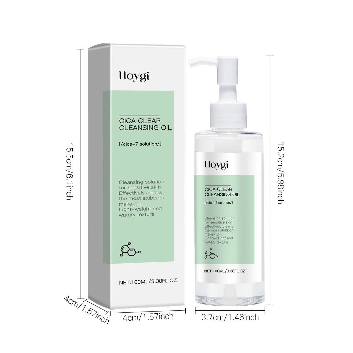 Blushimmer Cica Clear Cleansing Oil for makeup removal, facial cleansing, moisturizing, and refreshing skin without tightness.