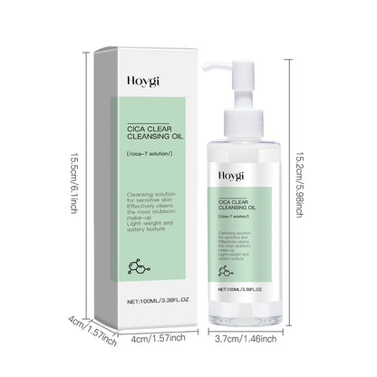 Blushimmer Cica Clear Cleansing Oil for makeup removal, facial cleansing, moisturizing, and refreshing skin without tightness.
