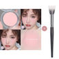 Blushimmer monochrome blush powder in natural matte pink, designed for brightening, contouring, and waterproof facial makeup.