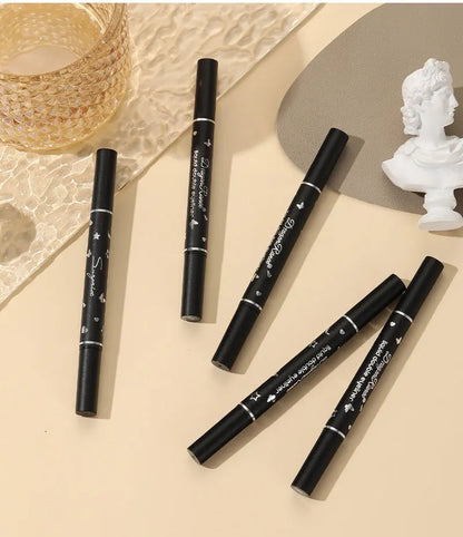 Blushimmer Dragon Ranee double head star seal waterproof eyeliner with plum accents and heart-shaped eye tail design.
