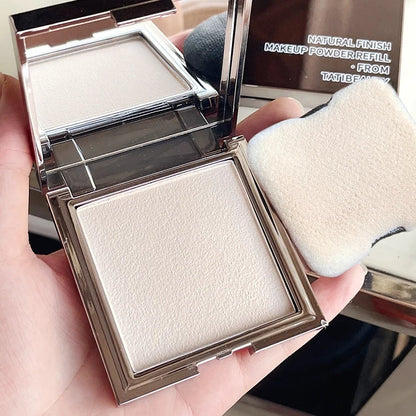 Blushimmer TATIBEAUTY small silver block powder container with loose soft focus oil control setting powder and concealer