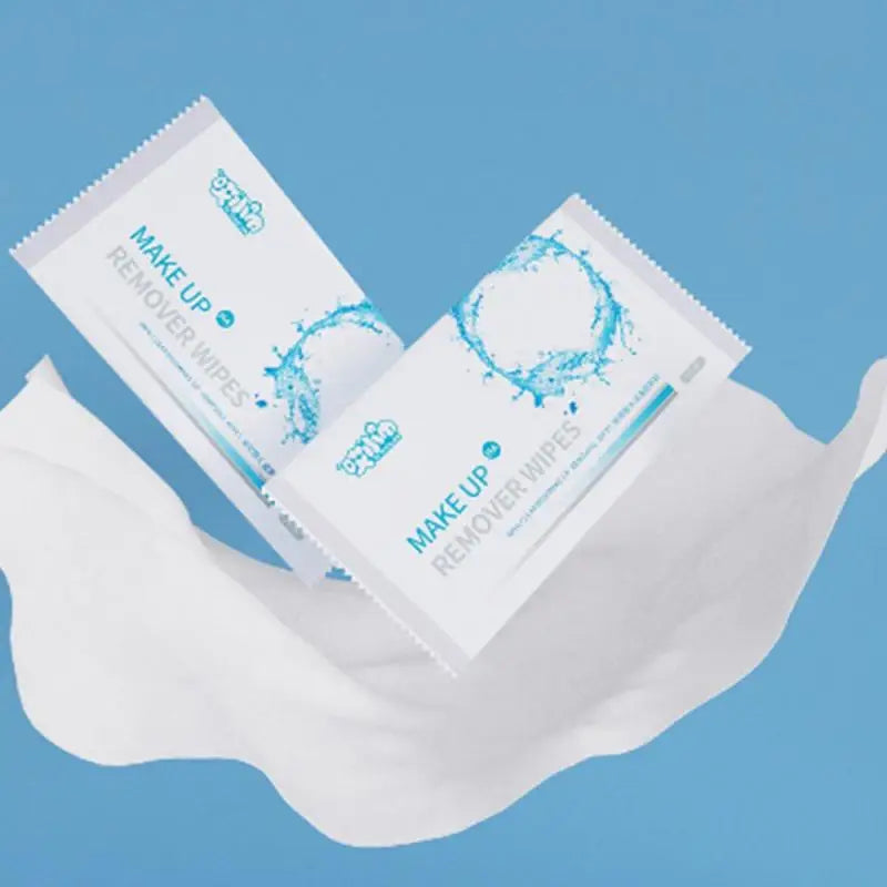 Blushimmer hyaluronic acid makeup remover wet wipes for eyes and lips, disposable facial cleansing tissues, 1, 5, or 10 pack