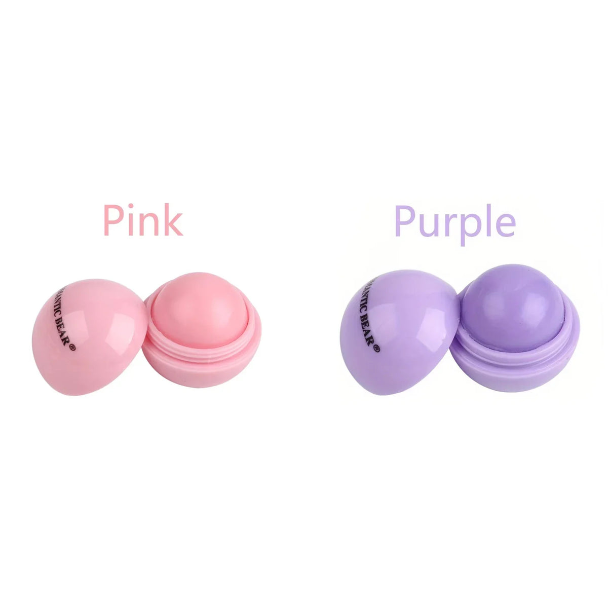Blushimmer cute ball-shaped lip balm with hydrating, soothing formula and non-stick cup for long-lasting lip plumping.