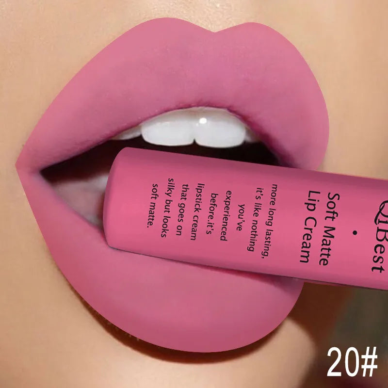 Blushimmer hot velvet matte nude lip gloss in red liquid form, waterproof, long-lasting, non-stick lipstick for women.