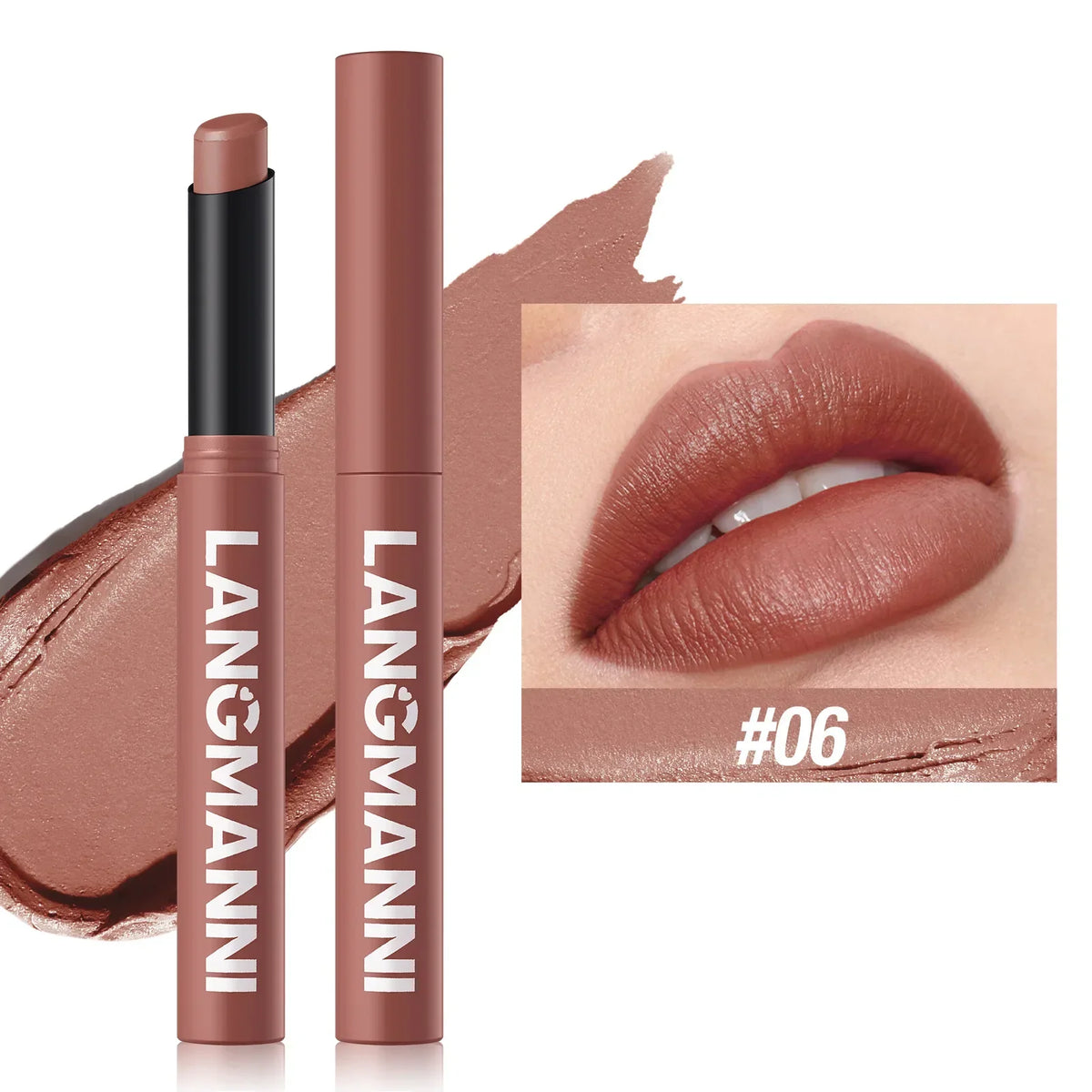 Blushimmer 12-color matte lipstick set featuring long-lasting, waterproof velvet finish lip colors with smooth, non-fading formulas.