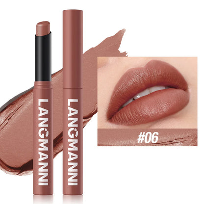 Blushimmer 12-color matte lipstick set featuring long-lasting, waterproof velvet finish lip colors with smooth, non-fading formulas.