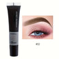 Blushimmer waterproof eyebrow gel cream with semi-permanent tint, showing a sleek container and a brush applicator.