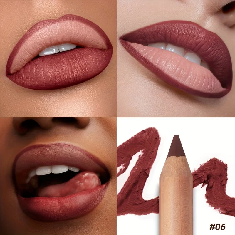 Blushimmer Pudaier Lip Contour 2.0 matte lip liner with sharpener, easy to apply, long-lasting for a flawless lip finish.
