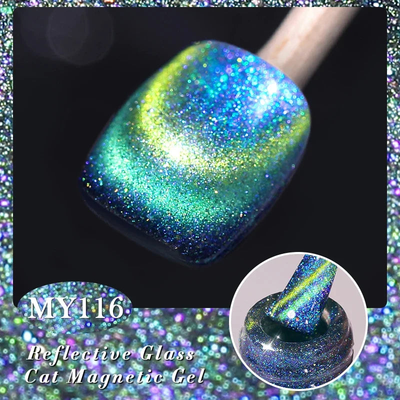 Blushimmer Born Pretty 117 Colors cat magnetic gel nail polish bottle with semi-permanent varnish for stunning manicure.
