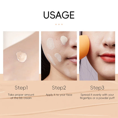 Blushimmer 6-color BB cream and concealer set in 30ml bottles, natural facial primer and liquid foundation with multiple shade options