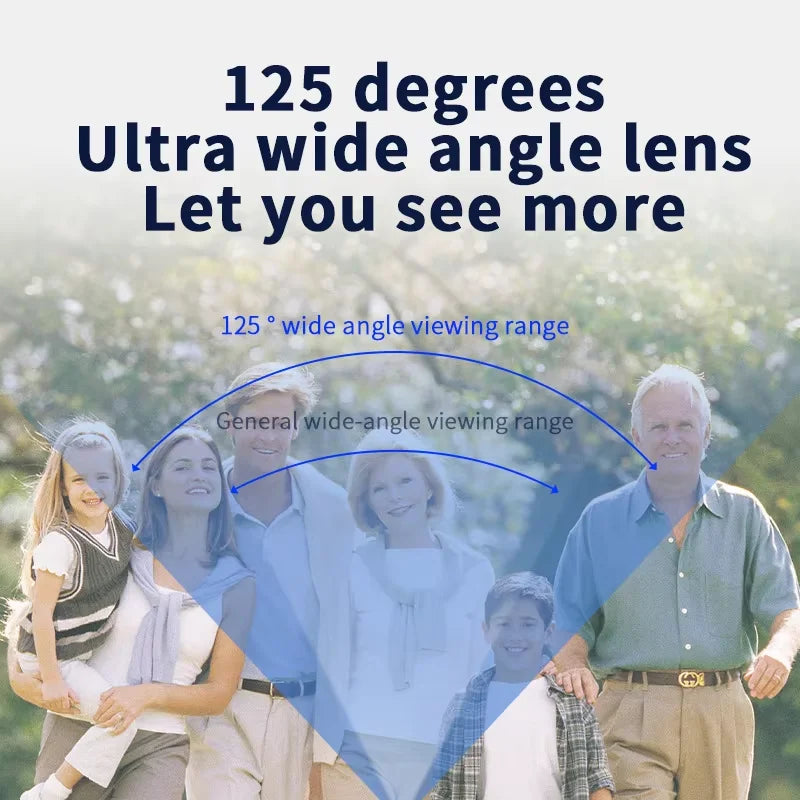 Wireless Camera Doorbell Two-Way Audio Smart Video Doorbell Security Doorbell Cloud Storage Battery Powered Home Security Camera