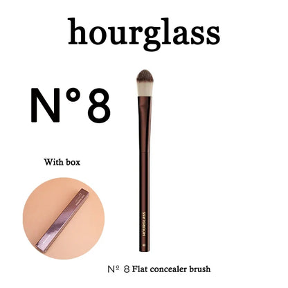 Blushimmer seamless finish angled concealer brush for liquid and cream concealer application, ideal for buildable coverage.