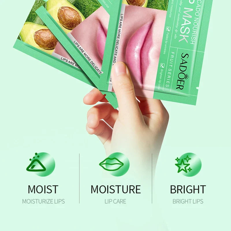 Set of 30 Blushimmer fruit-shaped moisturizing lip masks with collagen for nourishing, plumping skincare.