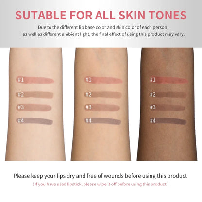 Lip Liner Pencil Peel Off Lip Stain Tattoo Long Wearing Matte Waterproof Smudge Proof Transfer Proof Lip Cosmetic For All Day