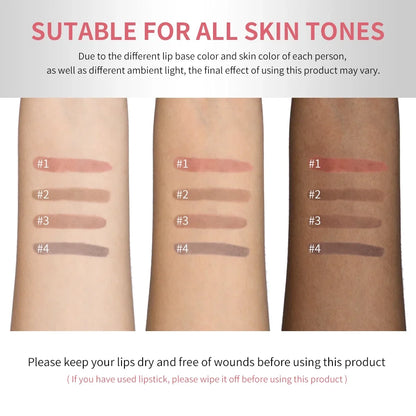 Blushimmer peel-off lip stain pencil with long-wearing matte finish, waterproof, smudge-proof, transfer-proof lip cosmetic.